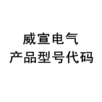 威宣產(chǎn)品型號(hào)代碼